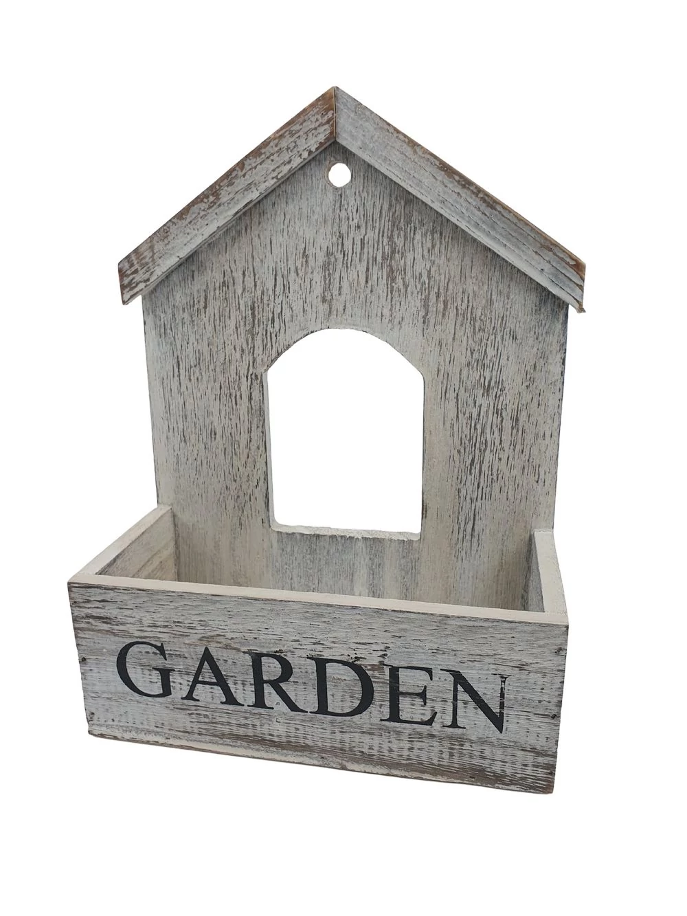 GARDEN felíratos fa ház tartó - Fehér GARDEN felíratos fa ház tartó - Fehér