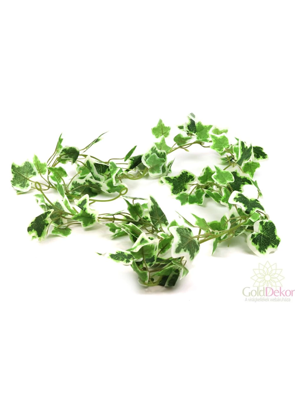 Levél girland C - Fehér-zöld