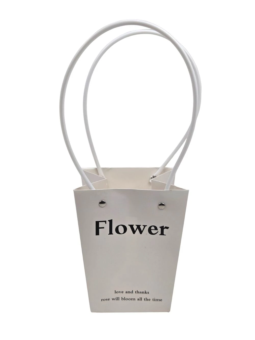 Virágtasak Flower feliratos -Fehér