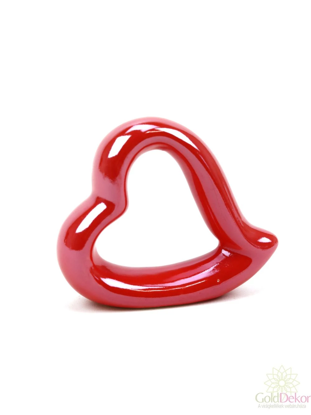 Kerámia lyukas szív