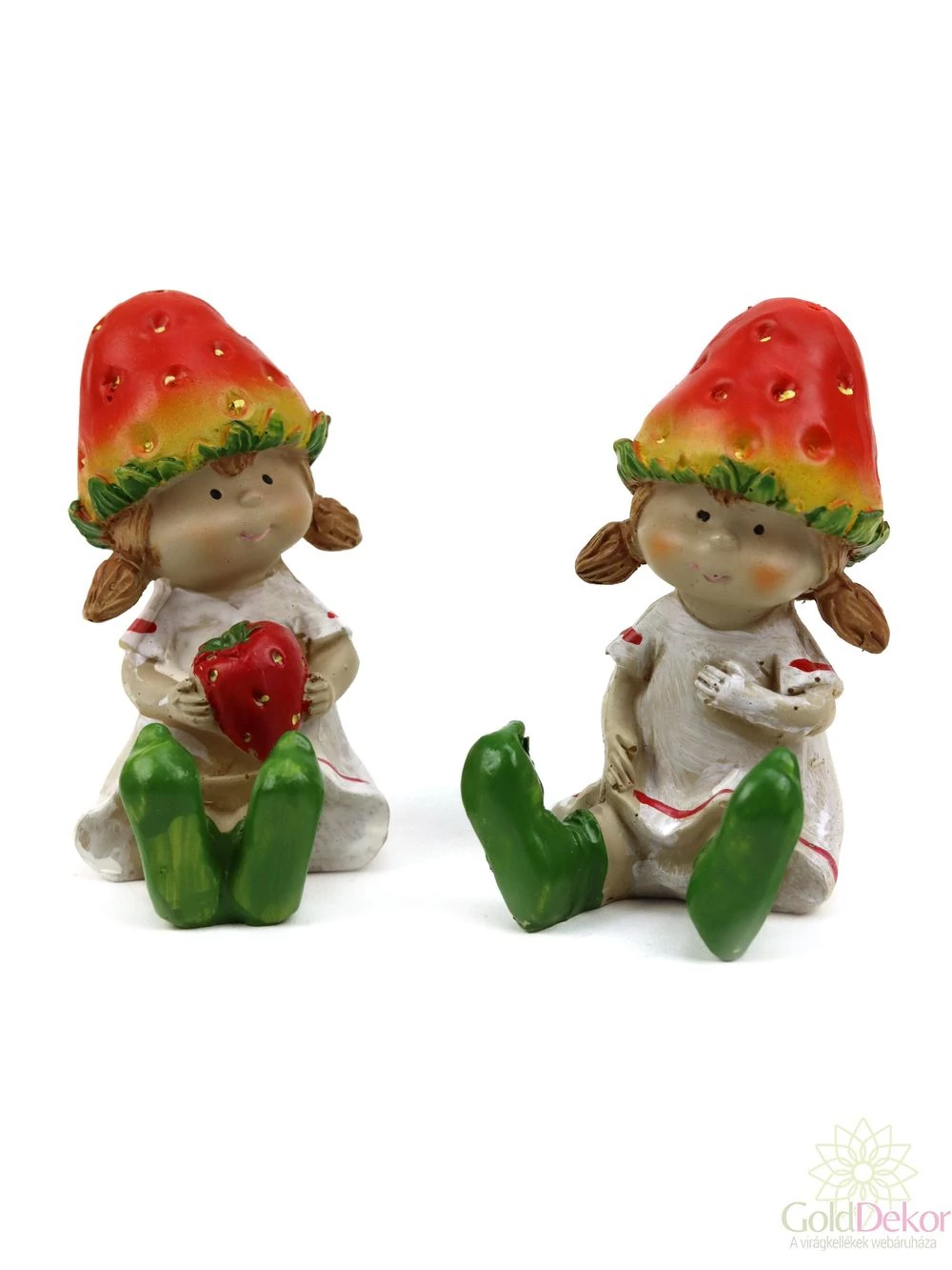 Eper kalapos lány figurák Eper kalapos lány figurák