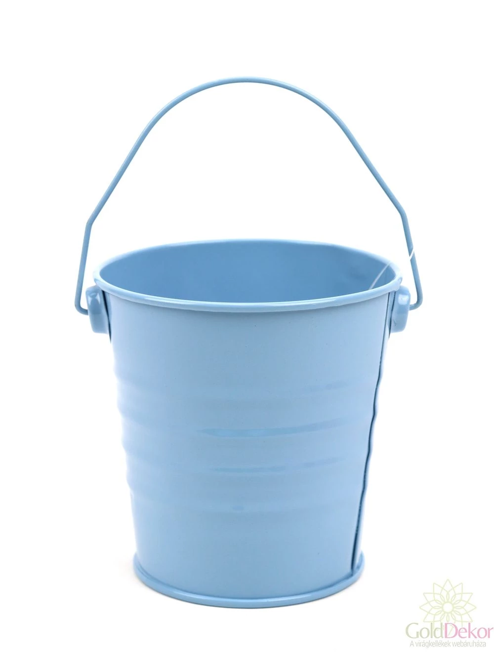 Színes bádog vödör 10 cm - Kék