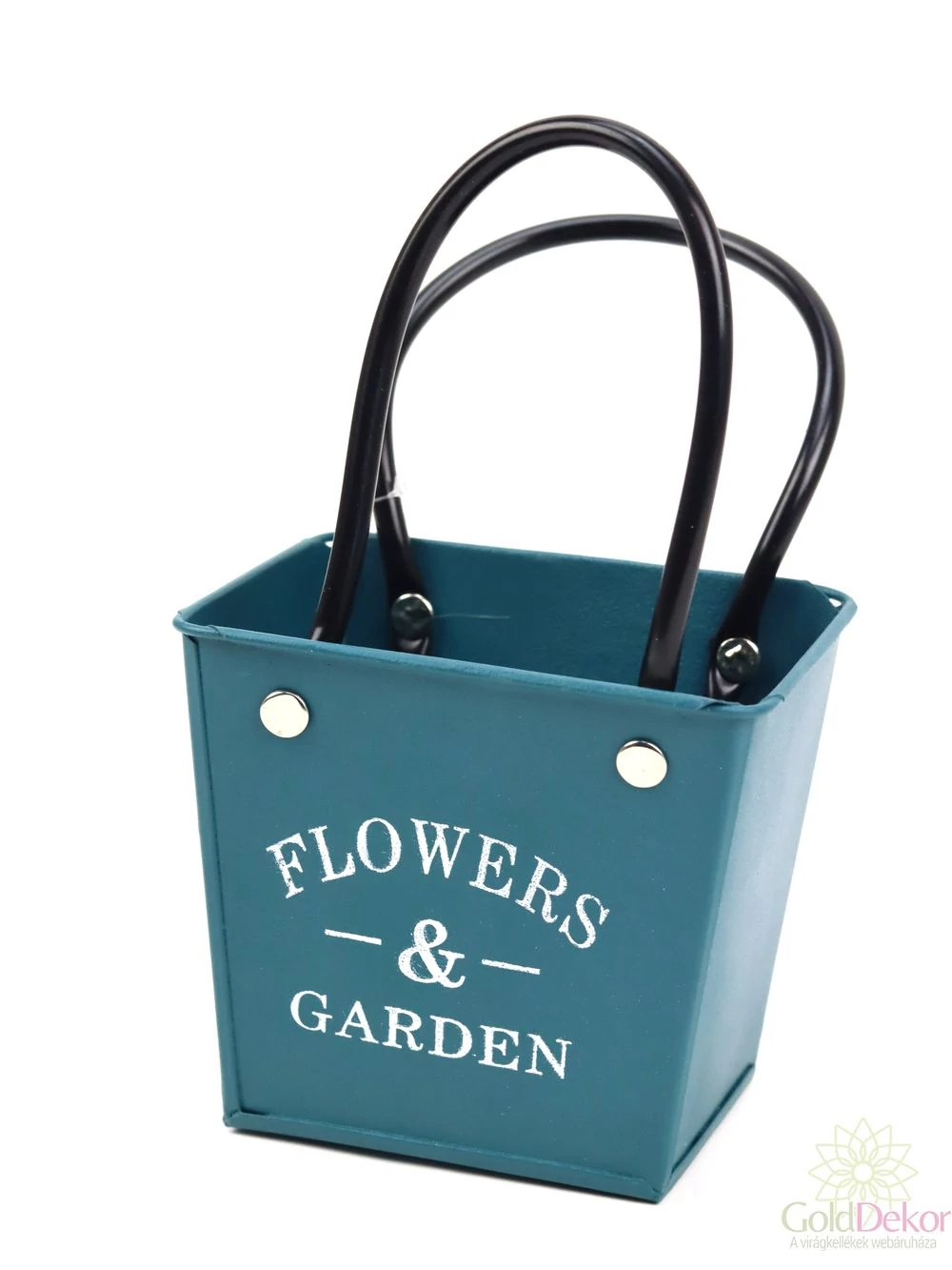 Bádog táska FLOWERS&amp;GARDEN - Zöld
