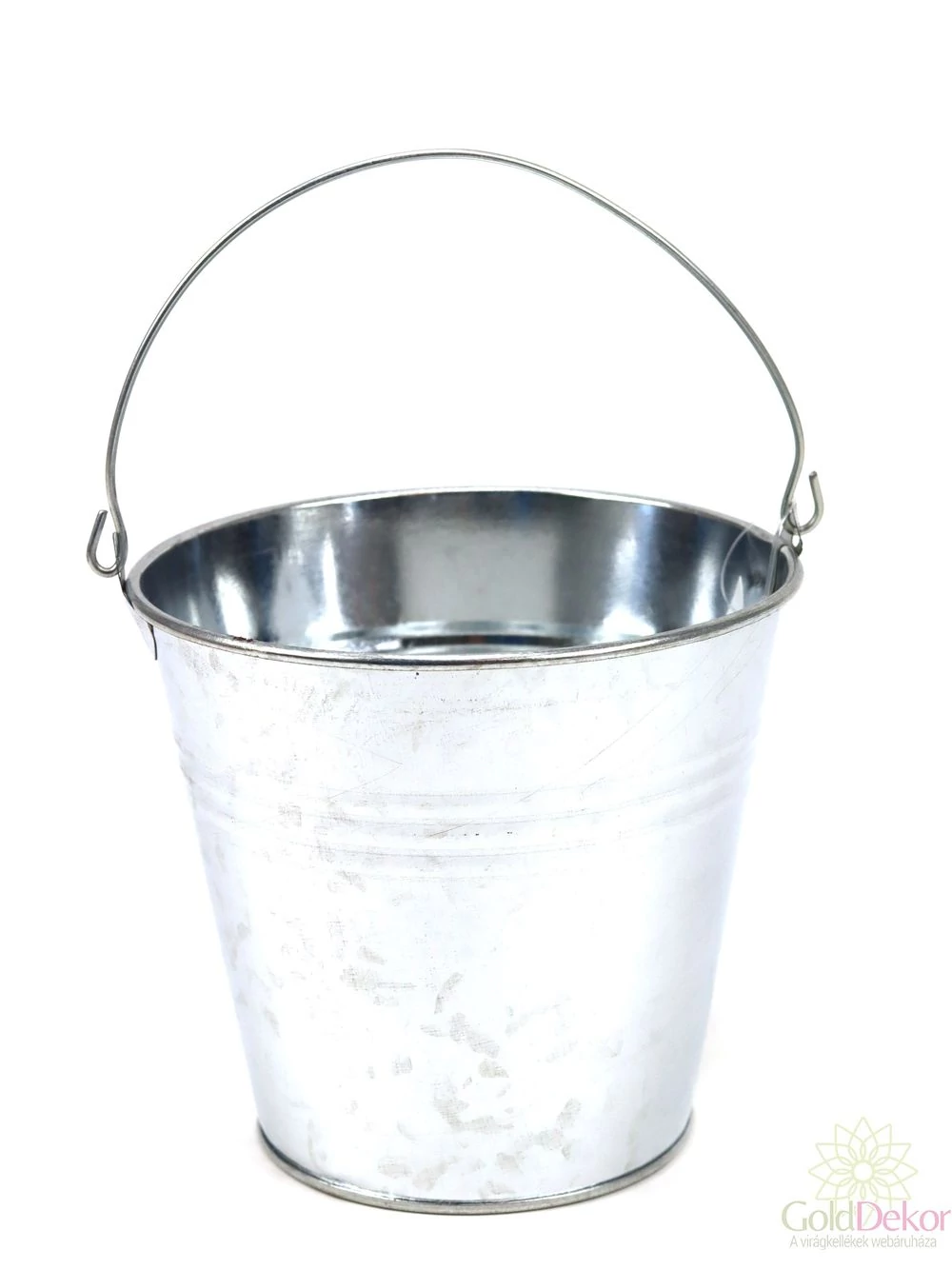 Bádog vödör natúr - 13 cm