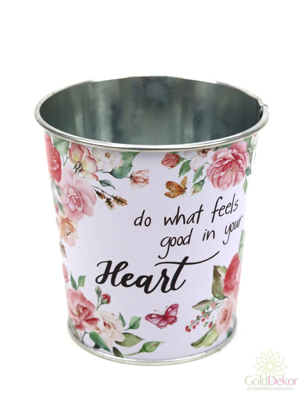 Mintás bádog kaspó 10 cm - 138