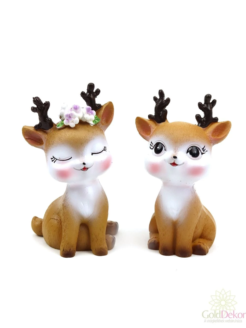 Őzike figura ülő