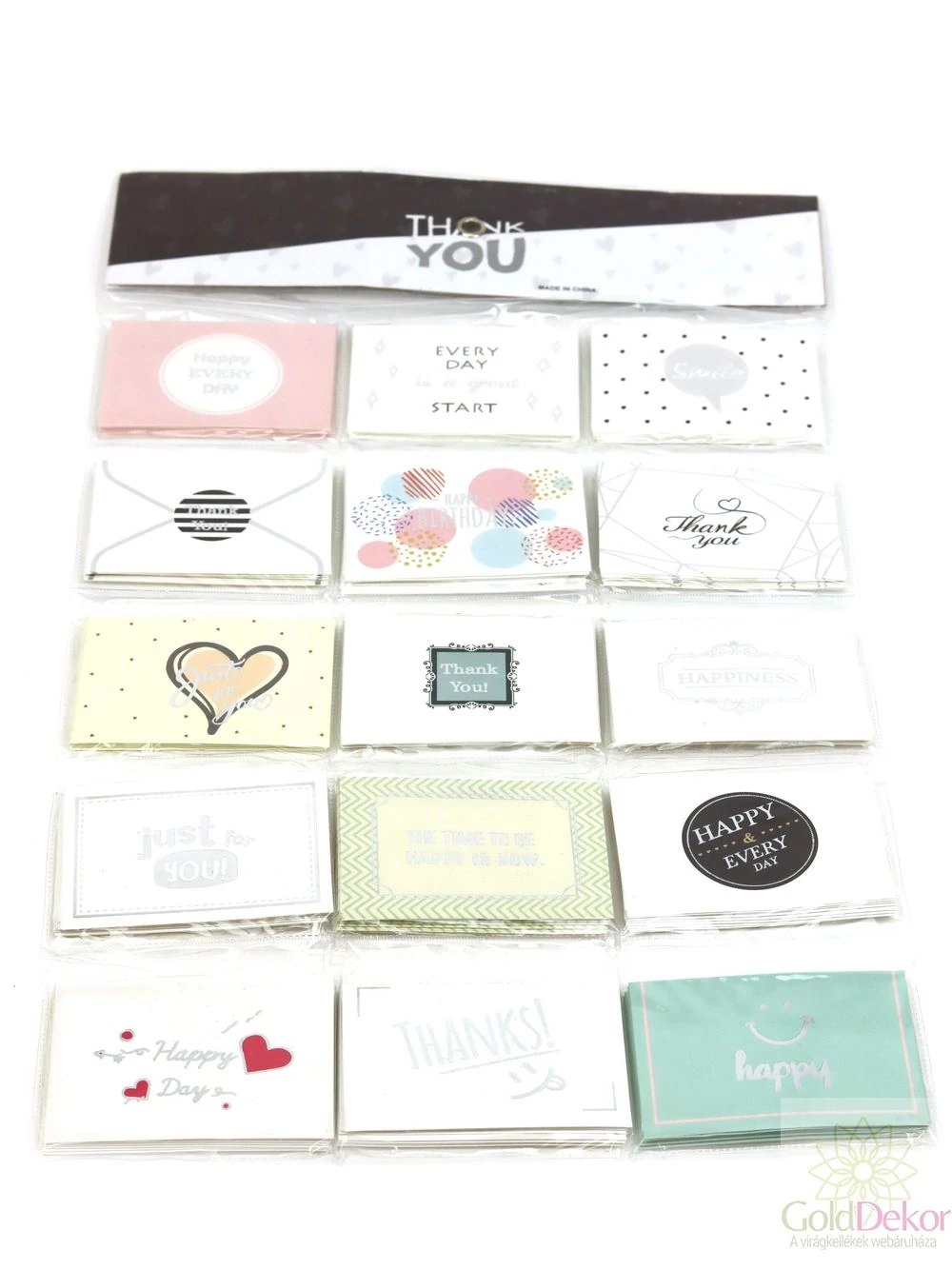 Ajándék kísérő kártya szett - 10