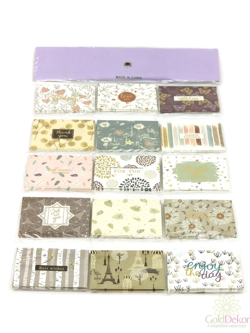 Ajándék kísérő kártya szett - 8