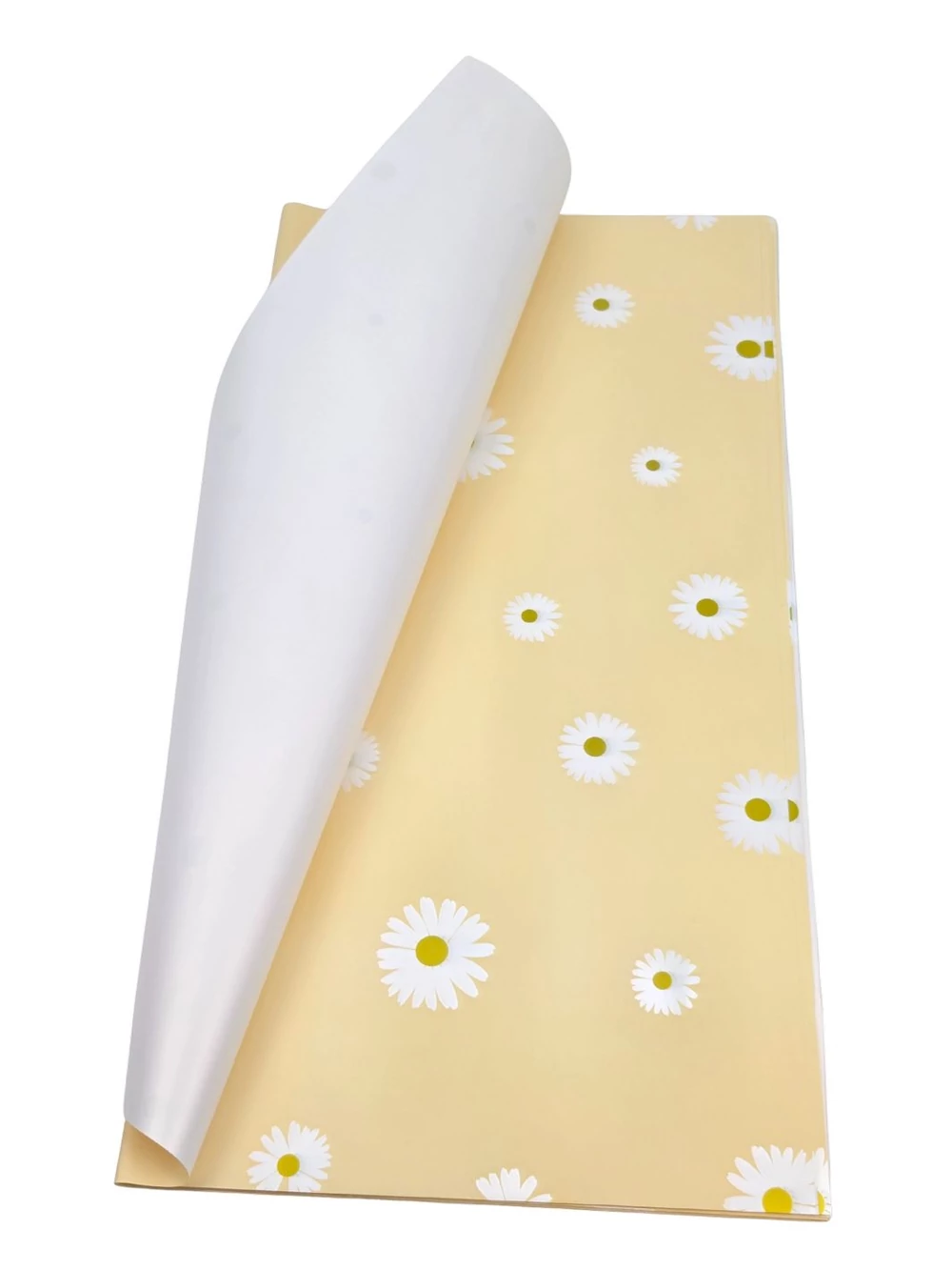 Íves fólia 57*57 cm virágos - Sárga