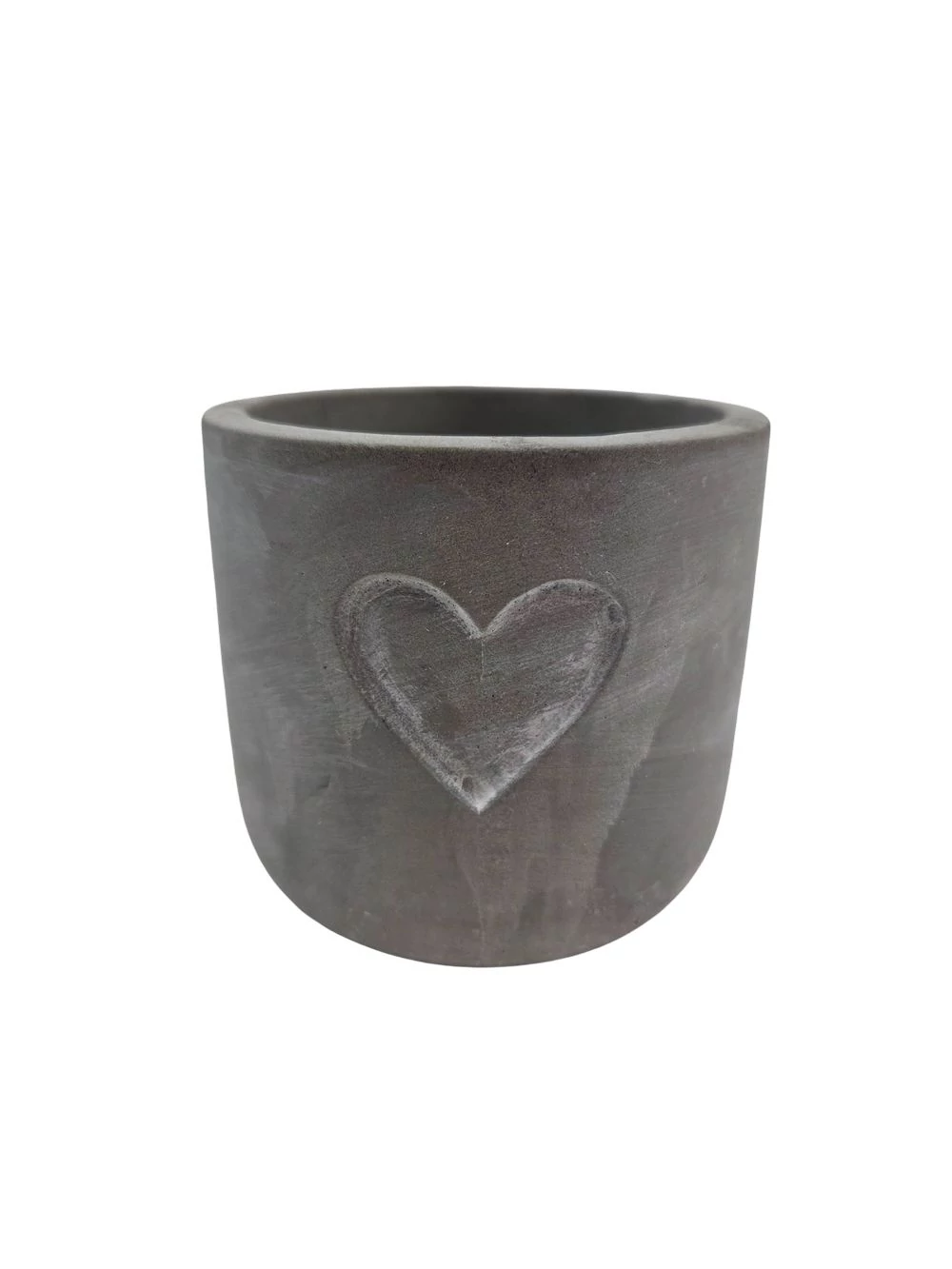 Szív mintás cement kaspó