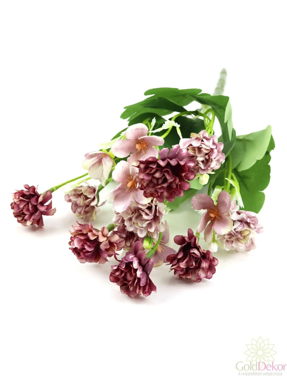 Vegyes színű kicsi csokor 138 - Cirmos mályva