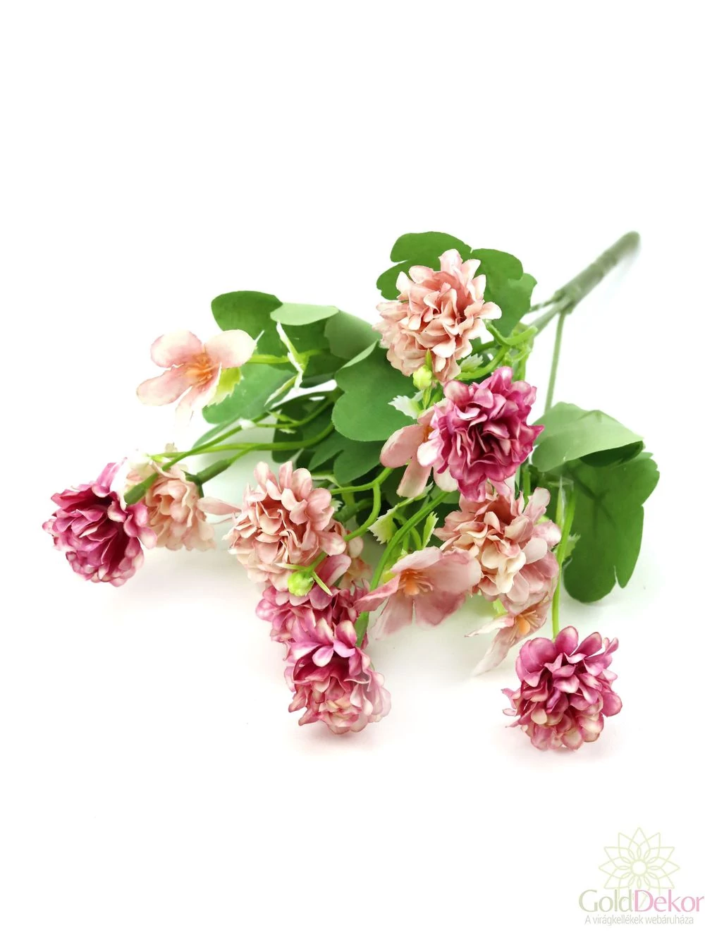 Vegyes színű kicsi csokor 138 - Cirmos pink-cirmos barack