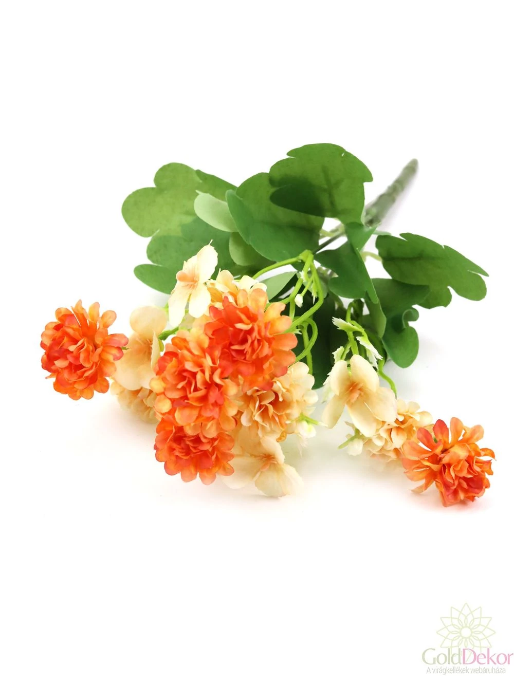 Vegyes színű kicsi csokor 138 - Barack-narancs