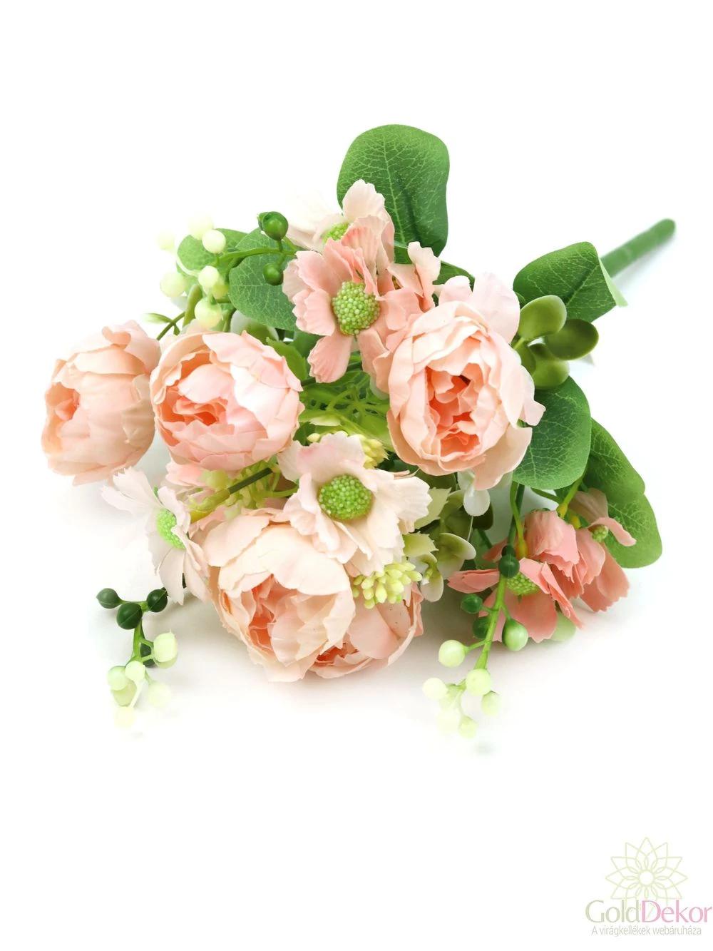 Boglárka csokor vegyes kiegészítőkkel - Barack