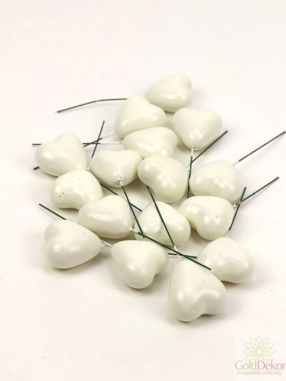 Szív pikk*16 - Fehér