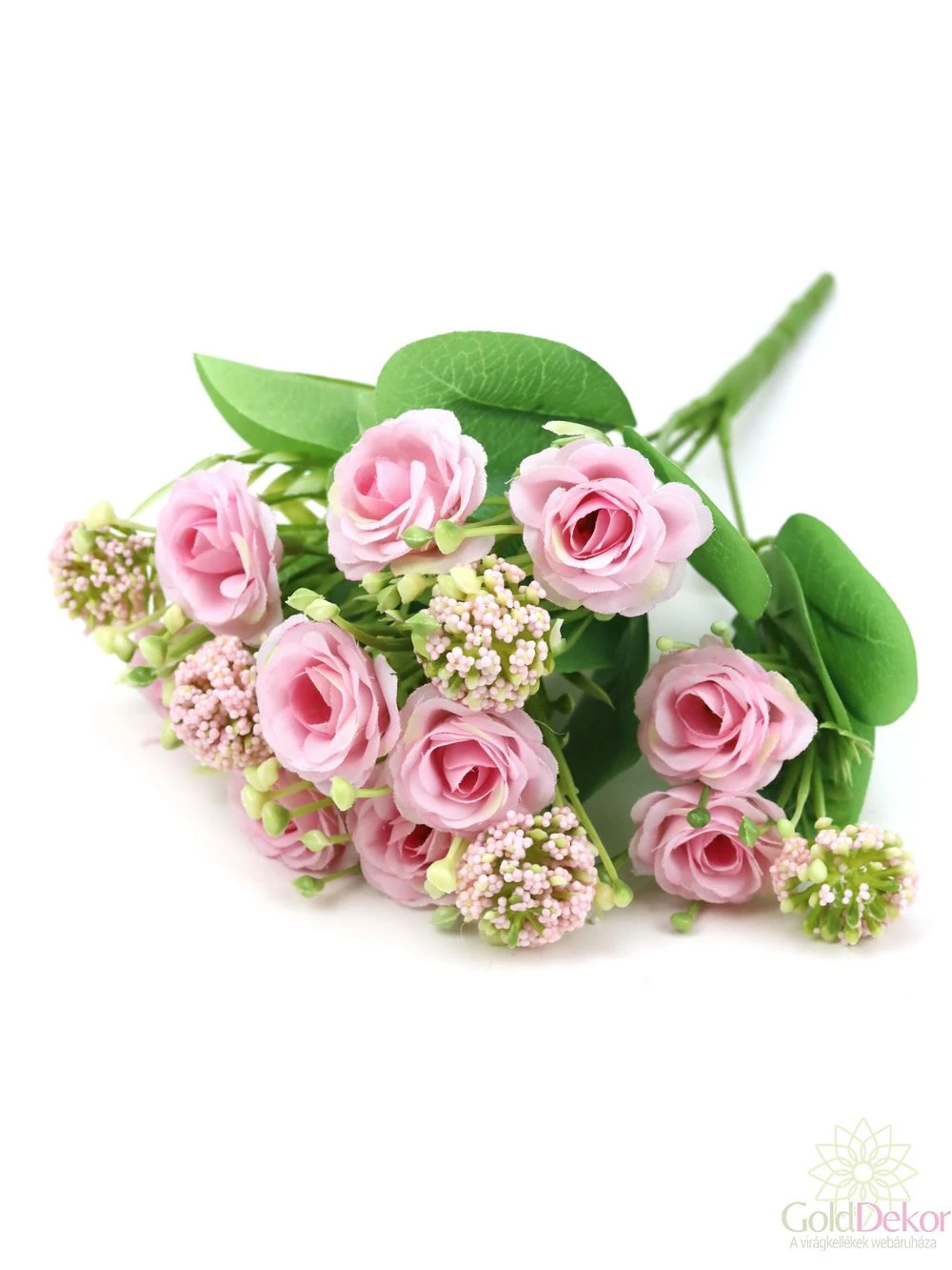 Vegyes színű kicsi csokor 157 - Cirmos rózsaszín