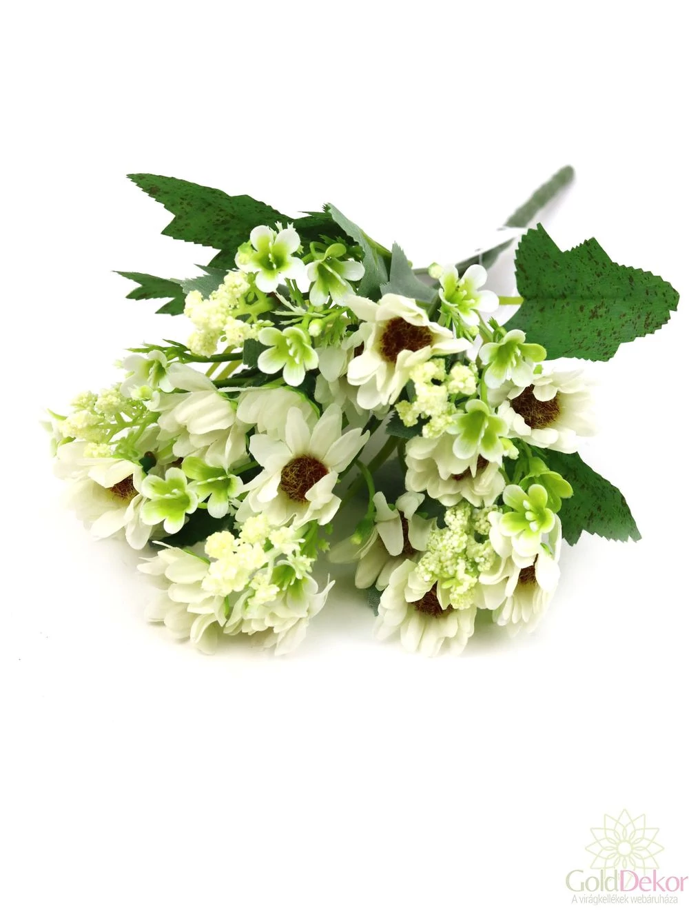 Vegyes színű margaréta csokor - Fehér