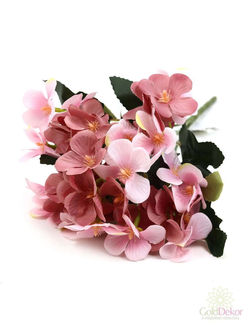 Kicsi hortenzia csokor 5 fejes - Mályva