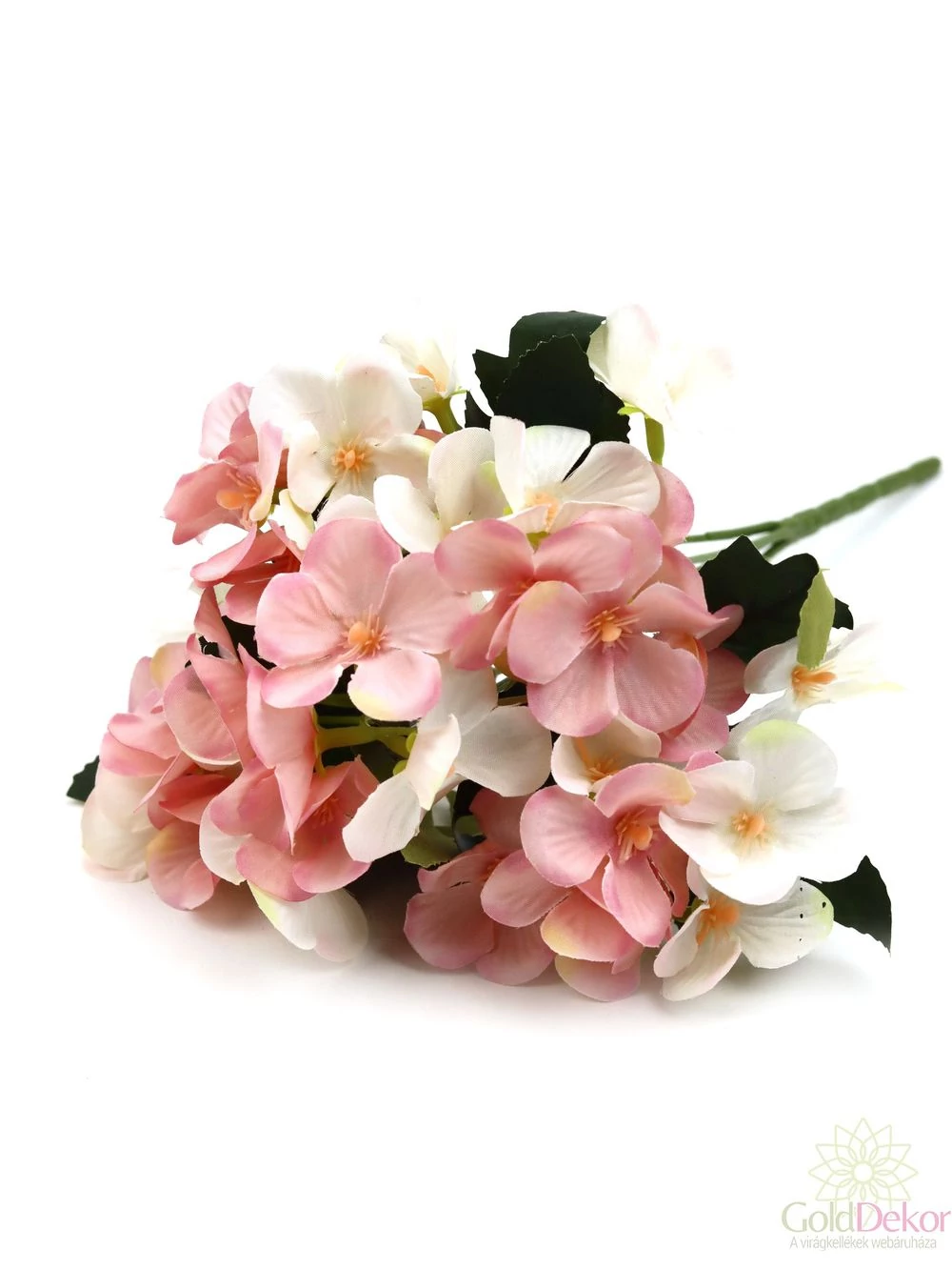 Kicsi hortenzia csokor 5 fejes - Rózsaszín