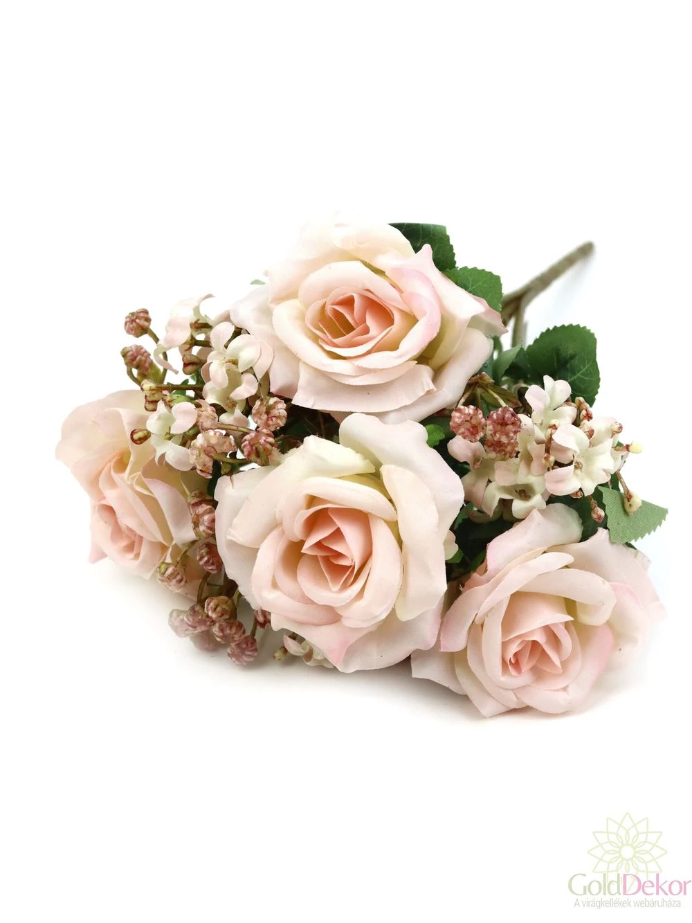 Rózsa csokor rezgővel - Halvány rózsaszín