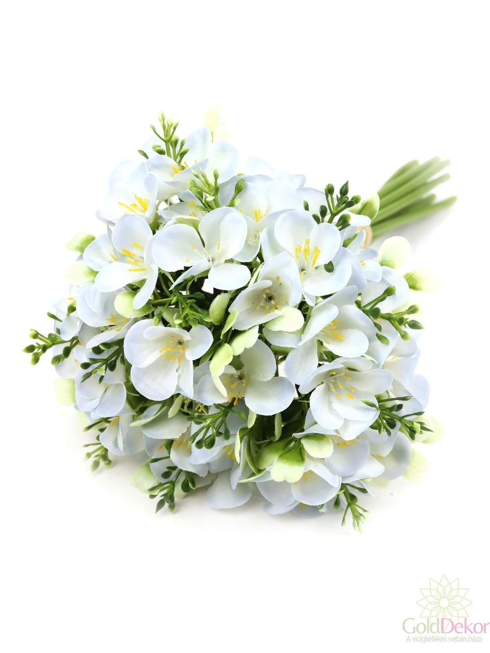 Dekor hortenzia köteg - Halvány kék