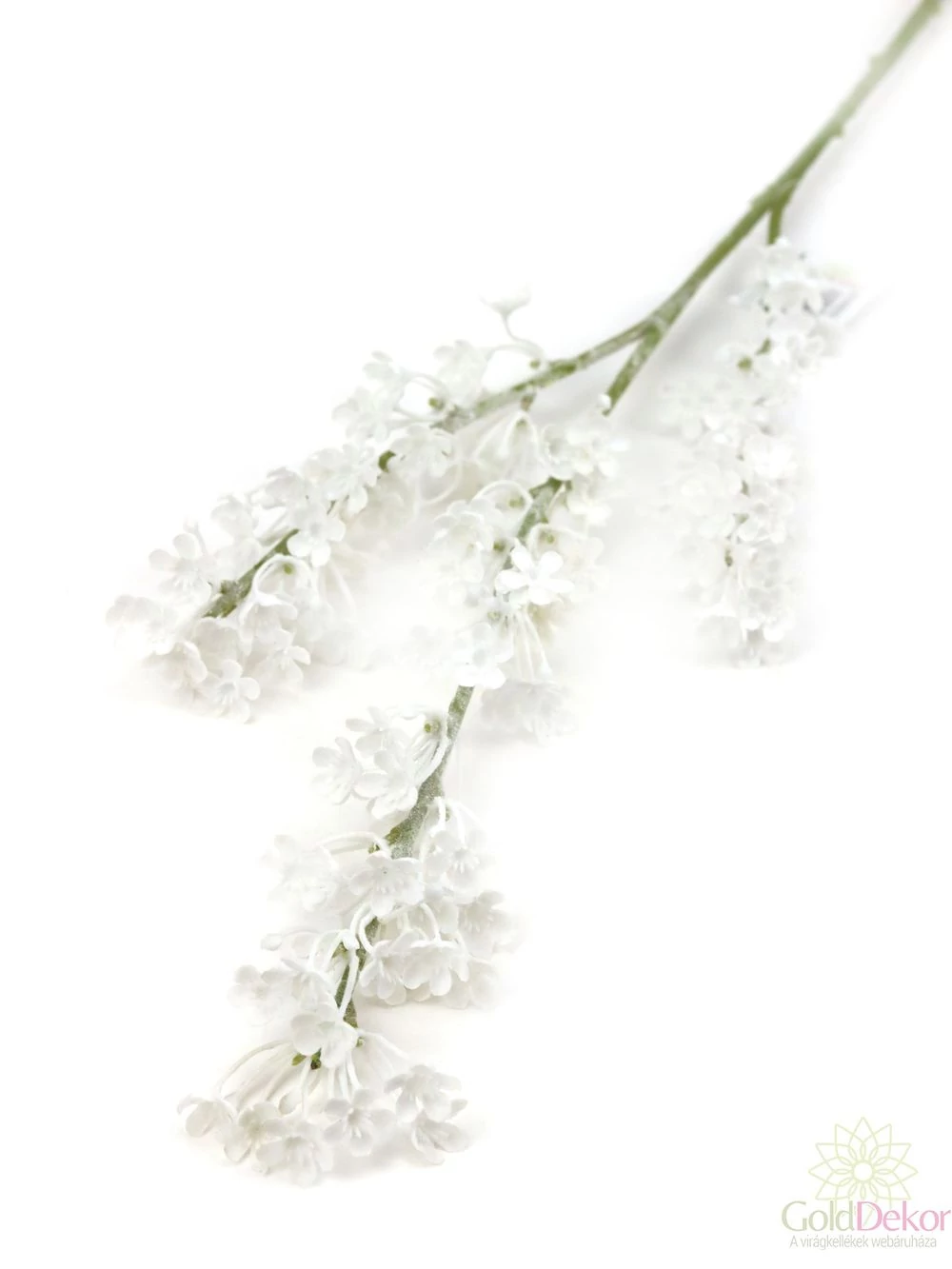 Színes hamvas műzöld ág - Fehér