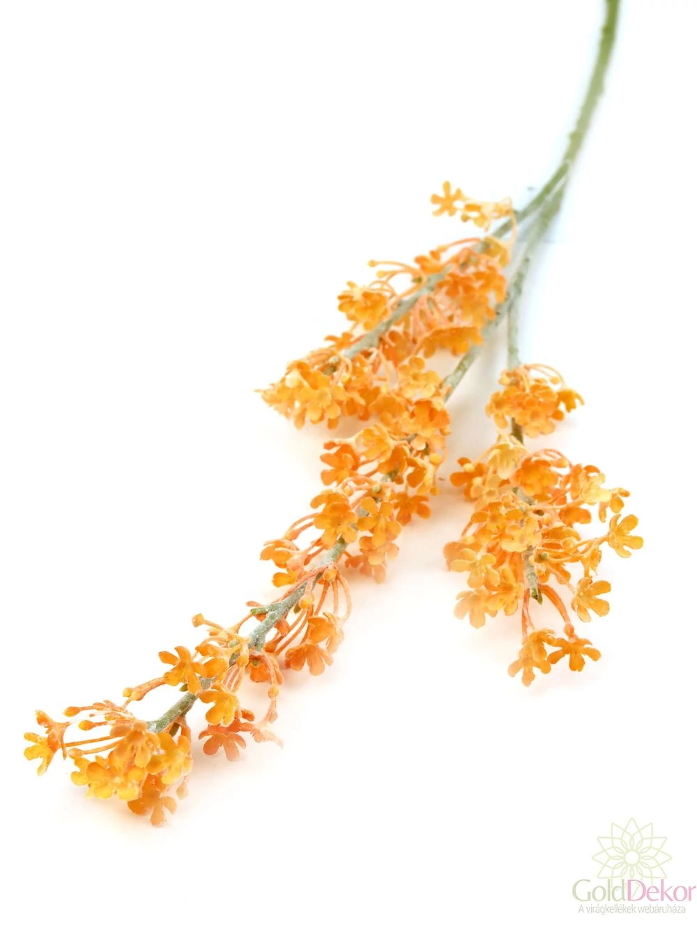 Színes hamvas műzöld ág - Narancs