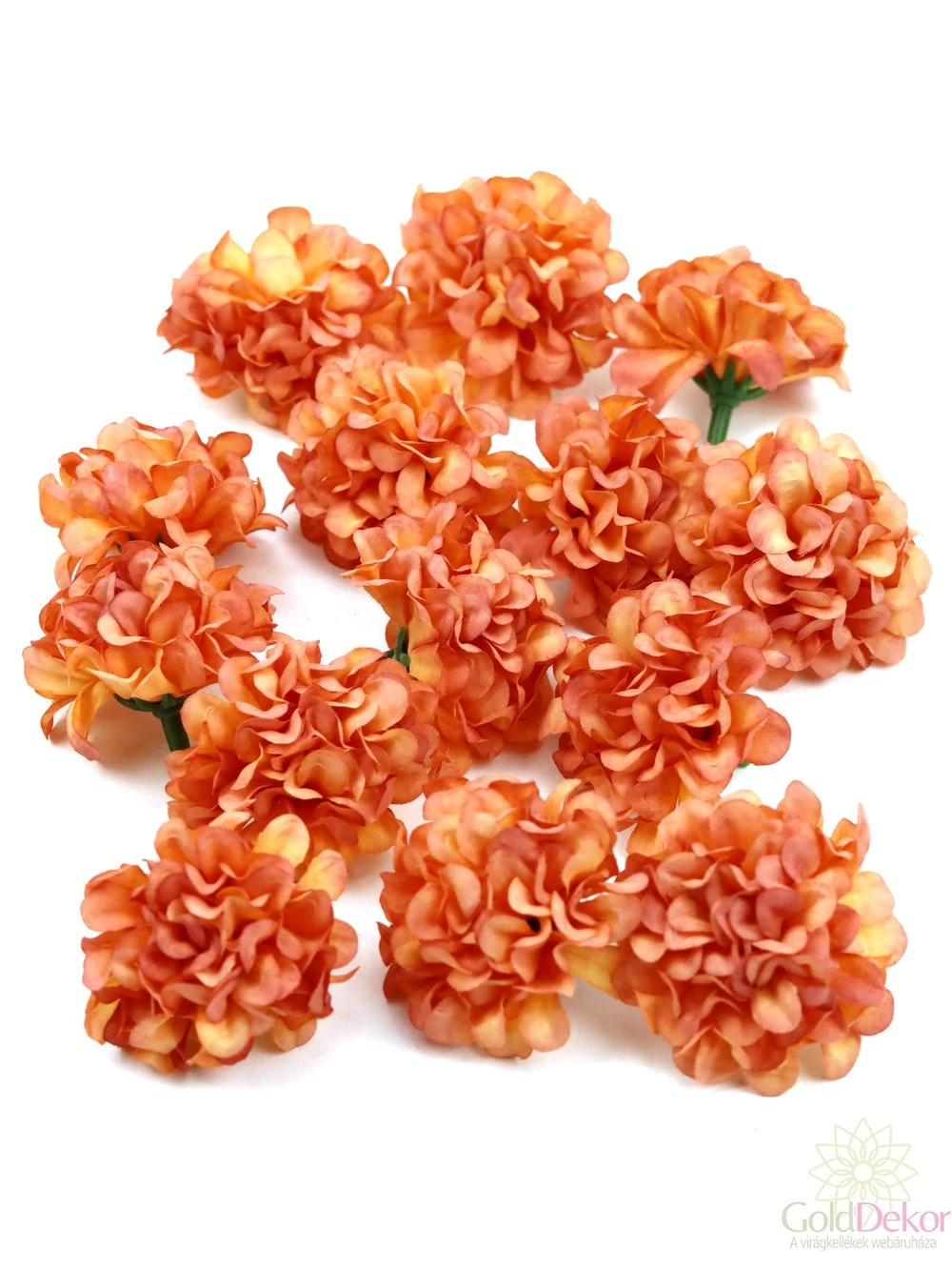 Dekor fejvirág 36 - Antik narancs