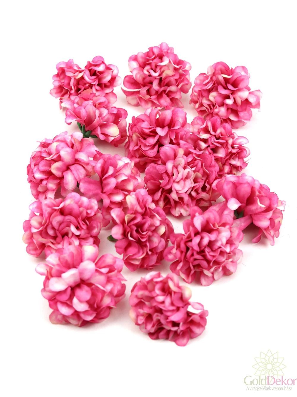 Dekor fejvirág 36 - Cirmos pink