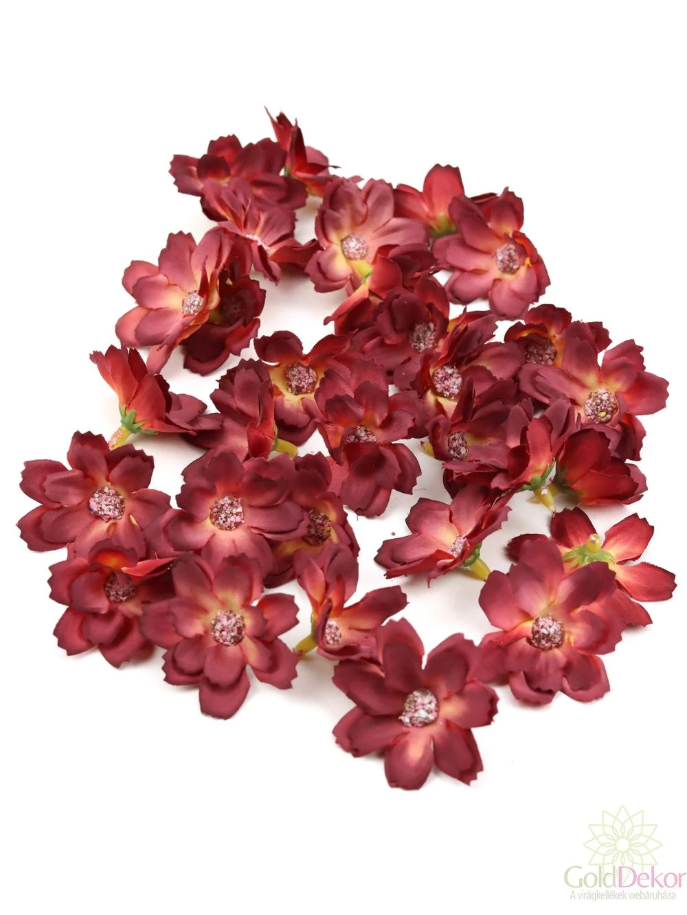 Dekor fejvirág 37 - Bordó
