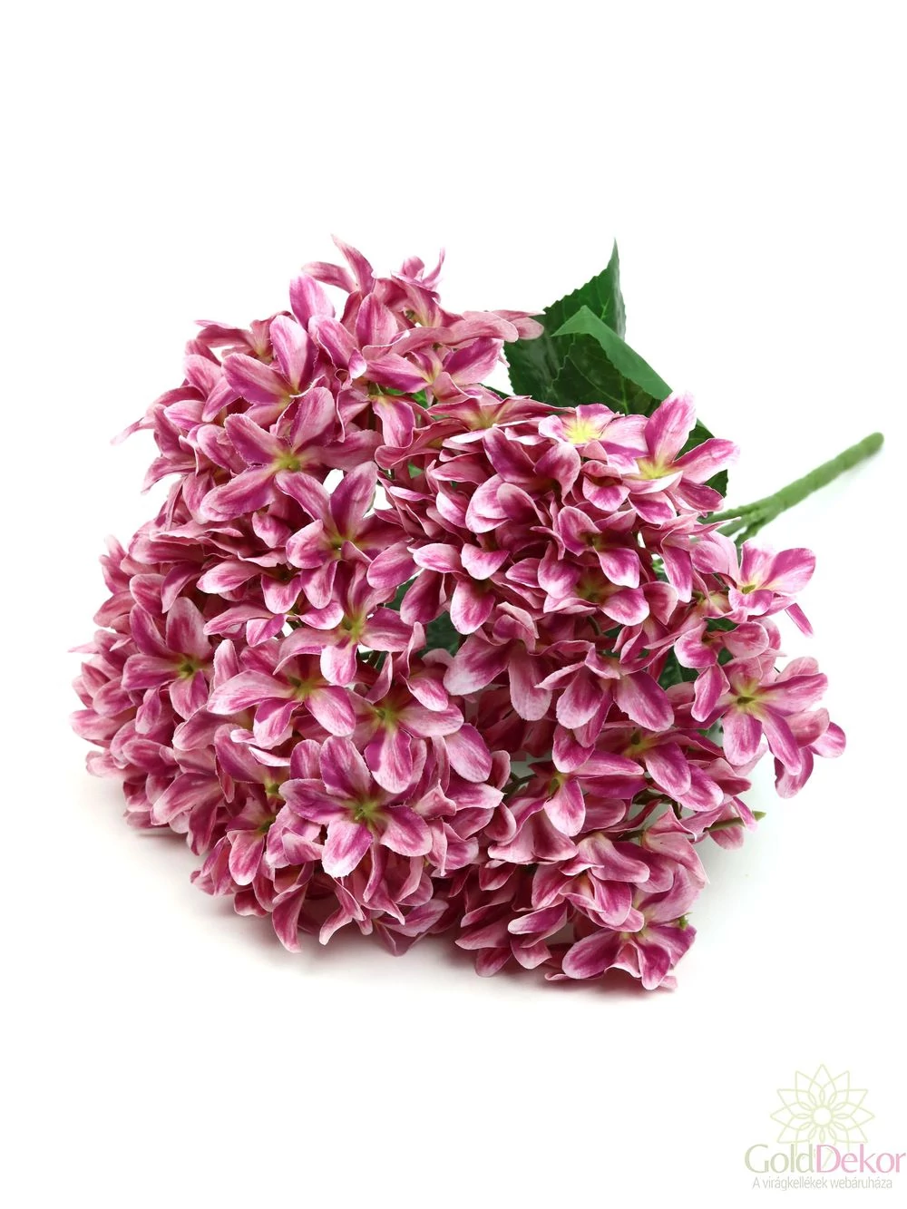 Szeldelt szirmú hortenzia csokor - Cirmos pink