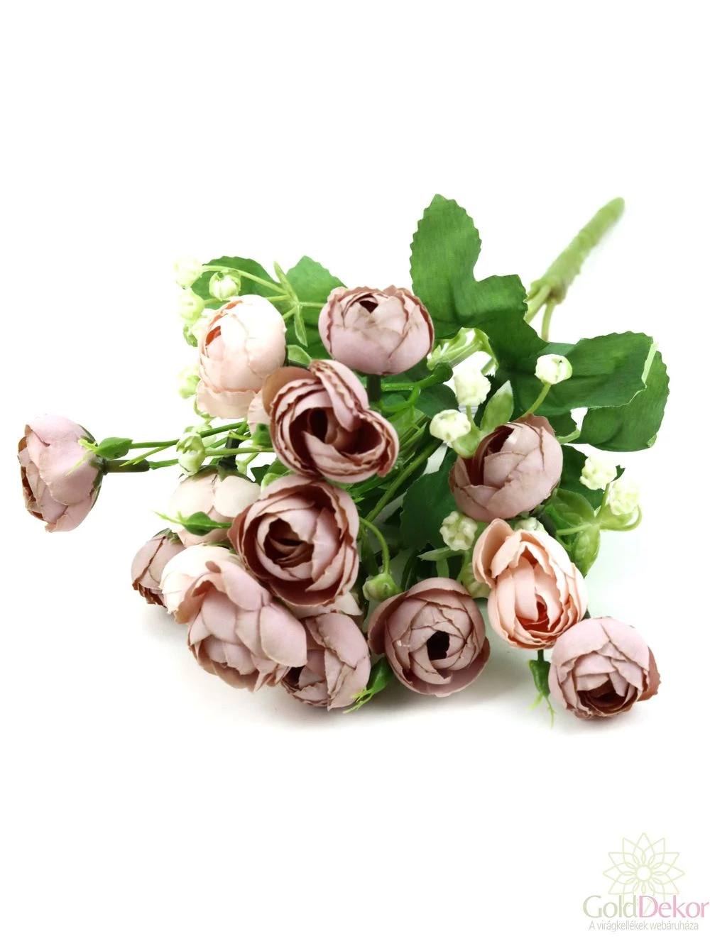 Vegyes színű kicsi csokor 141 - Fáradt rózsaszín-rózsaszín