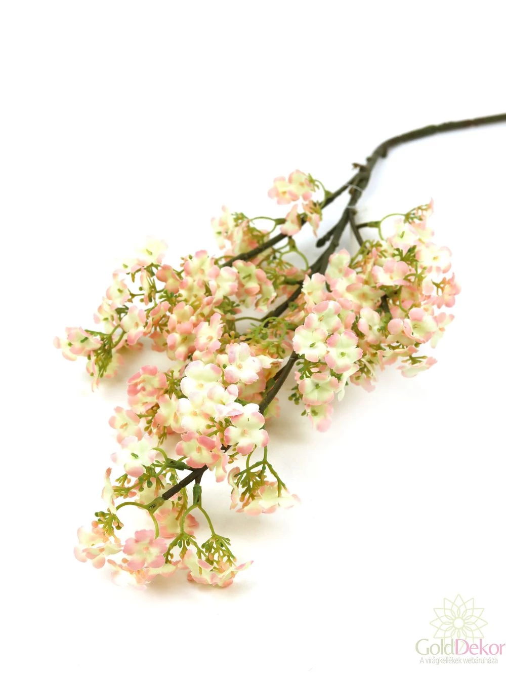 Virágos ág 9 - Cirmos rózsaszín