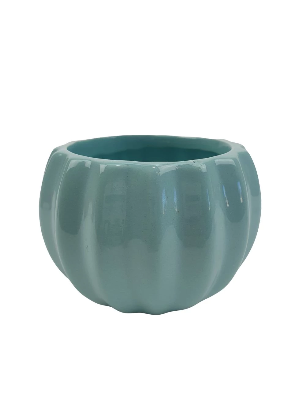 Bordázott gömb kaspó - Menta