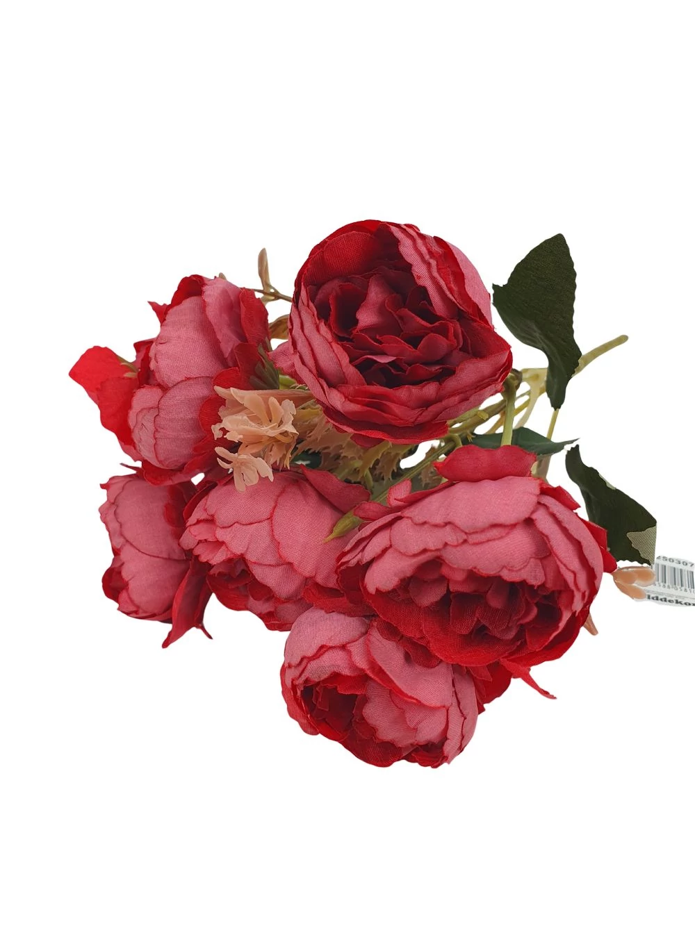 6 fejes boglárka csokor kiegészítővel - Bordó