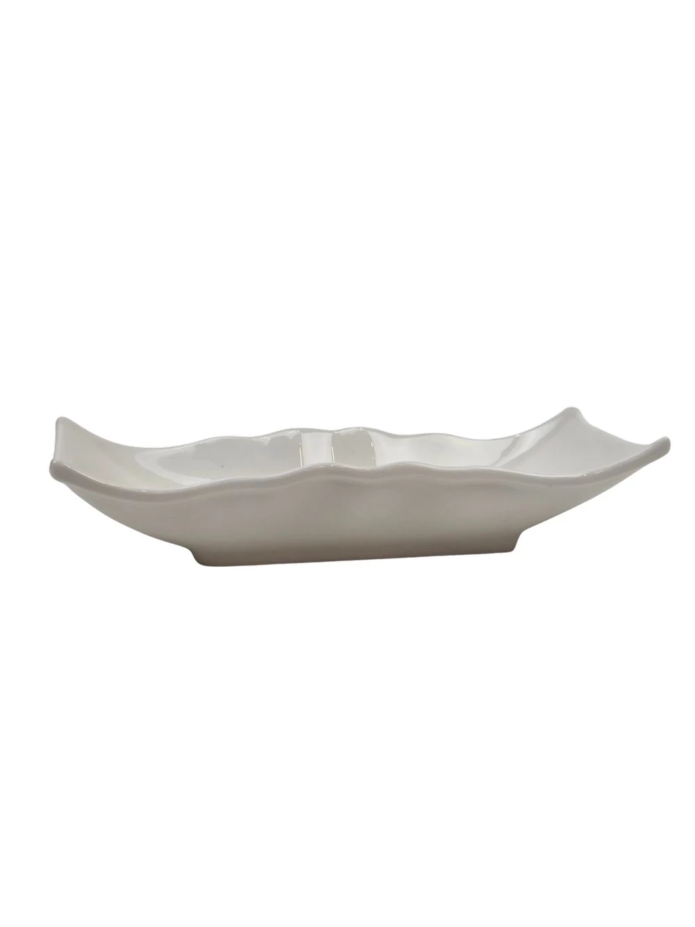 Kerámia tál lapos 18 cm - hullámos szélű