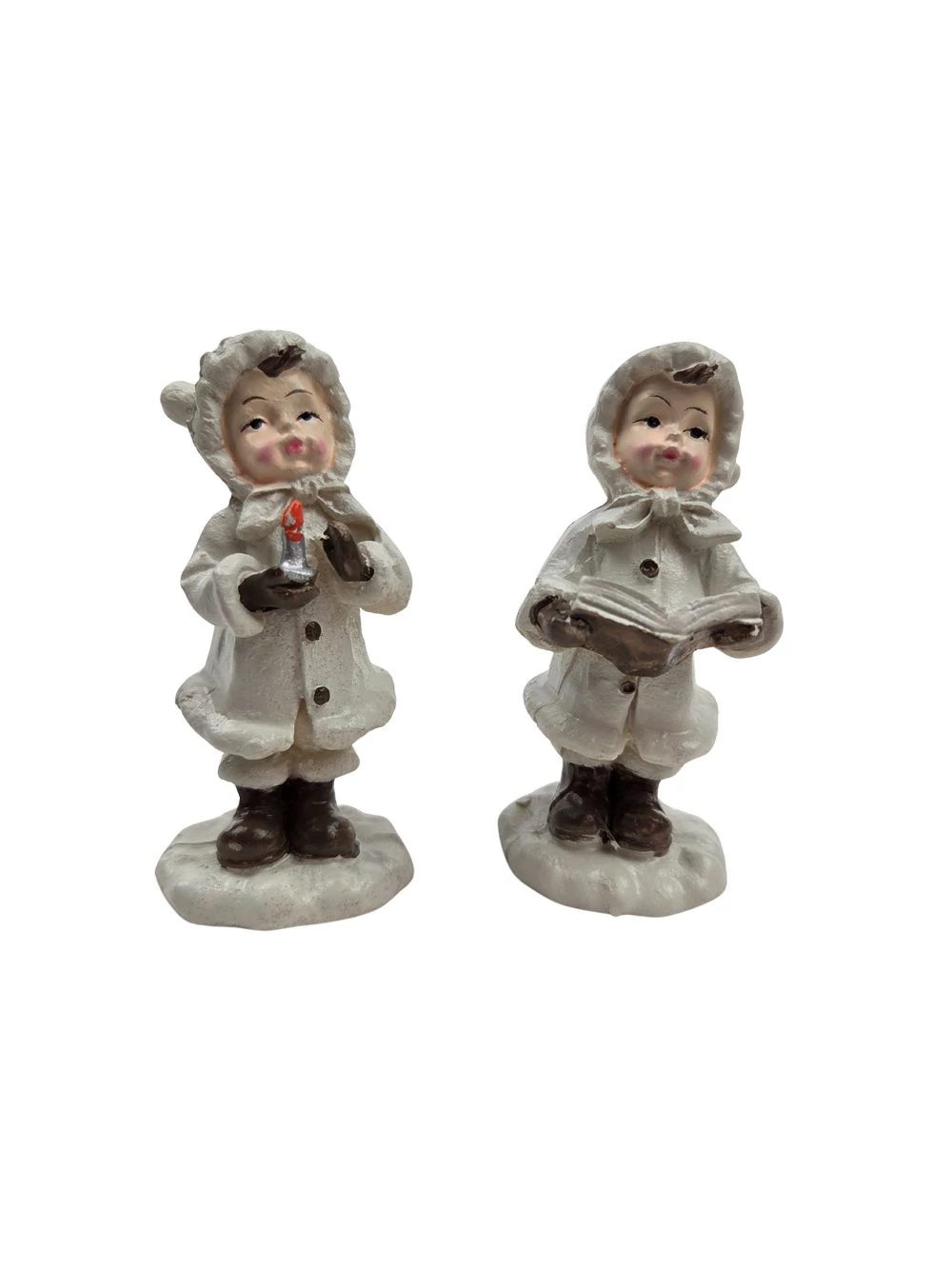 Éneklő fehér kabátos figura