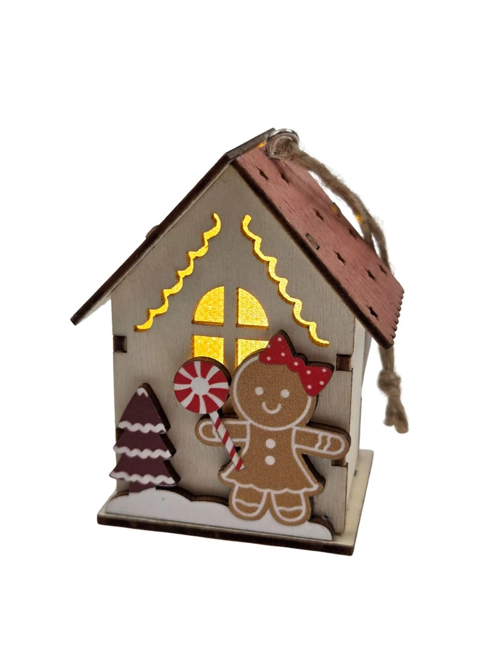 Ledes fa házikó - Mézeskalács lánnyal