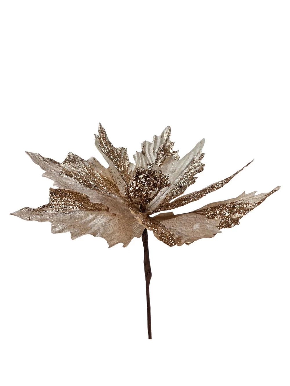 Nagy glitteres szirmú mikulás virág - Pezsgő