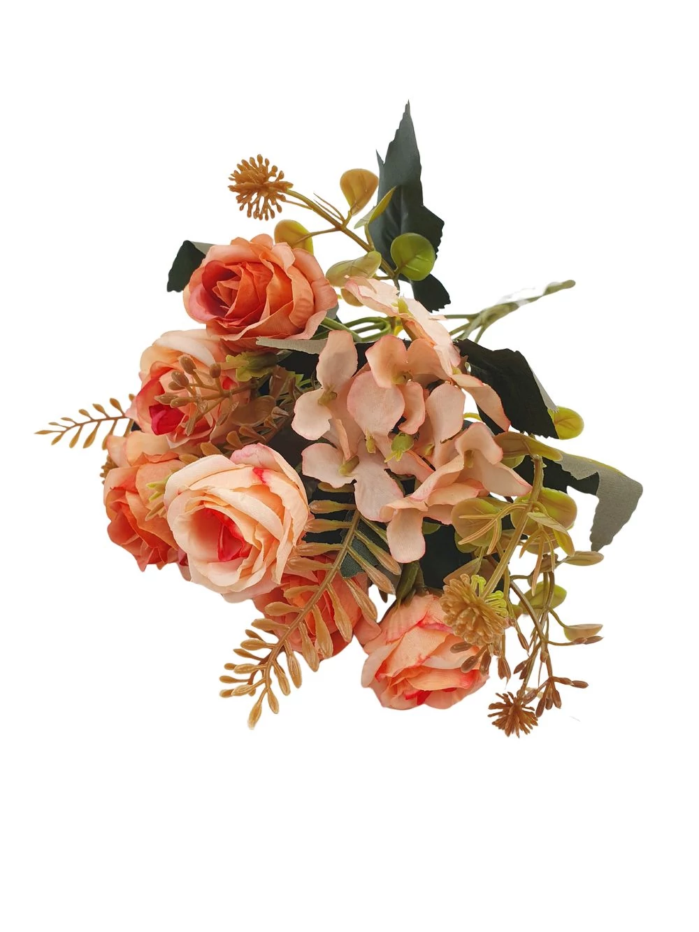 Vegyes színű kicsi csokor 173 - Sötét barack