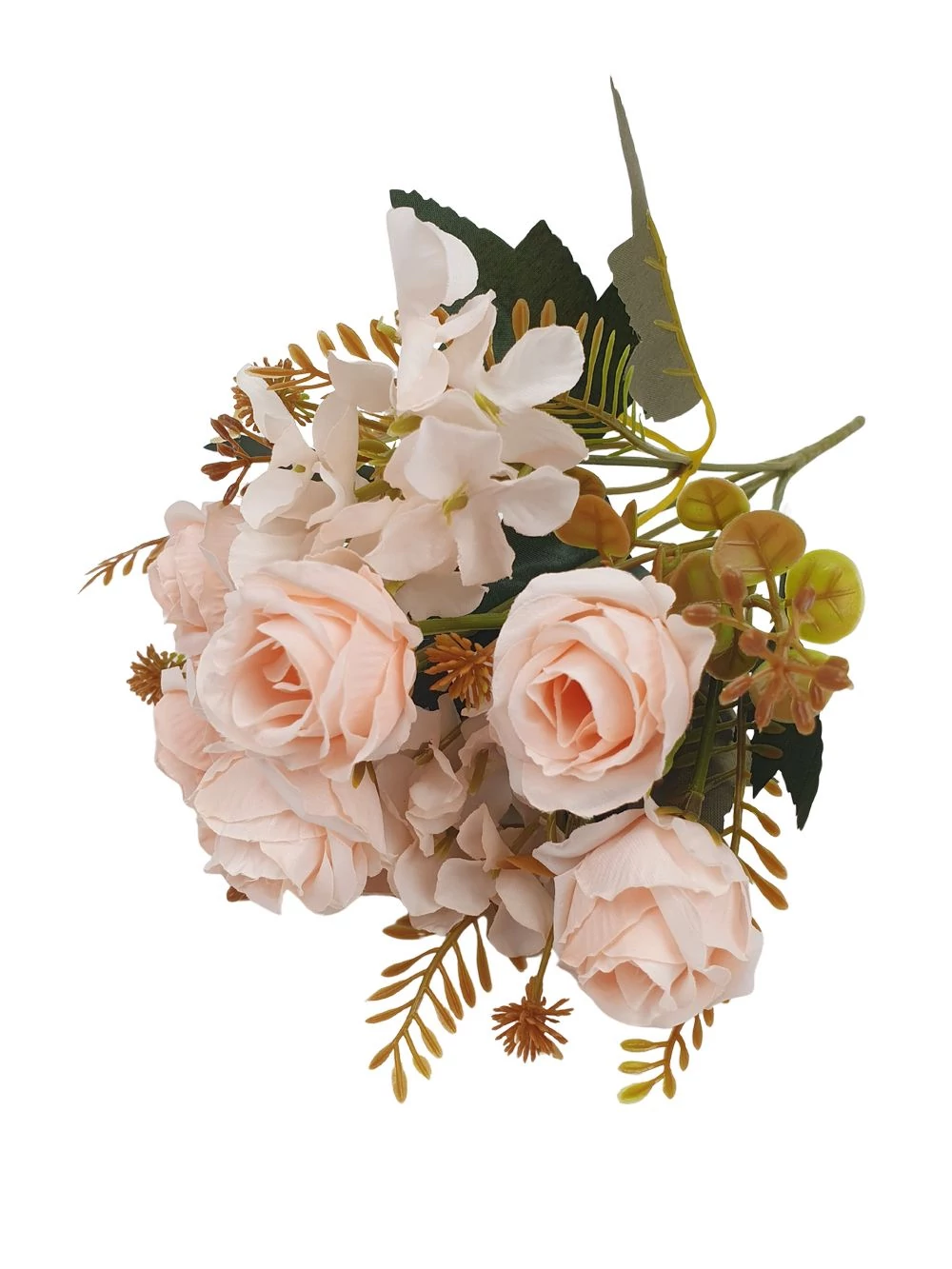 Vegyes színű kicsi csokor 173 - Halványbarack