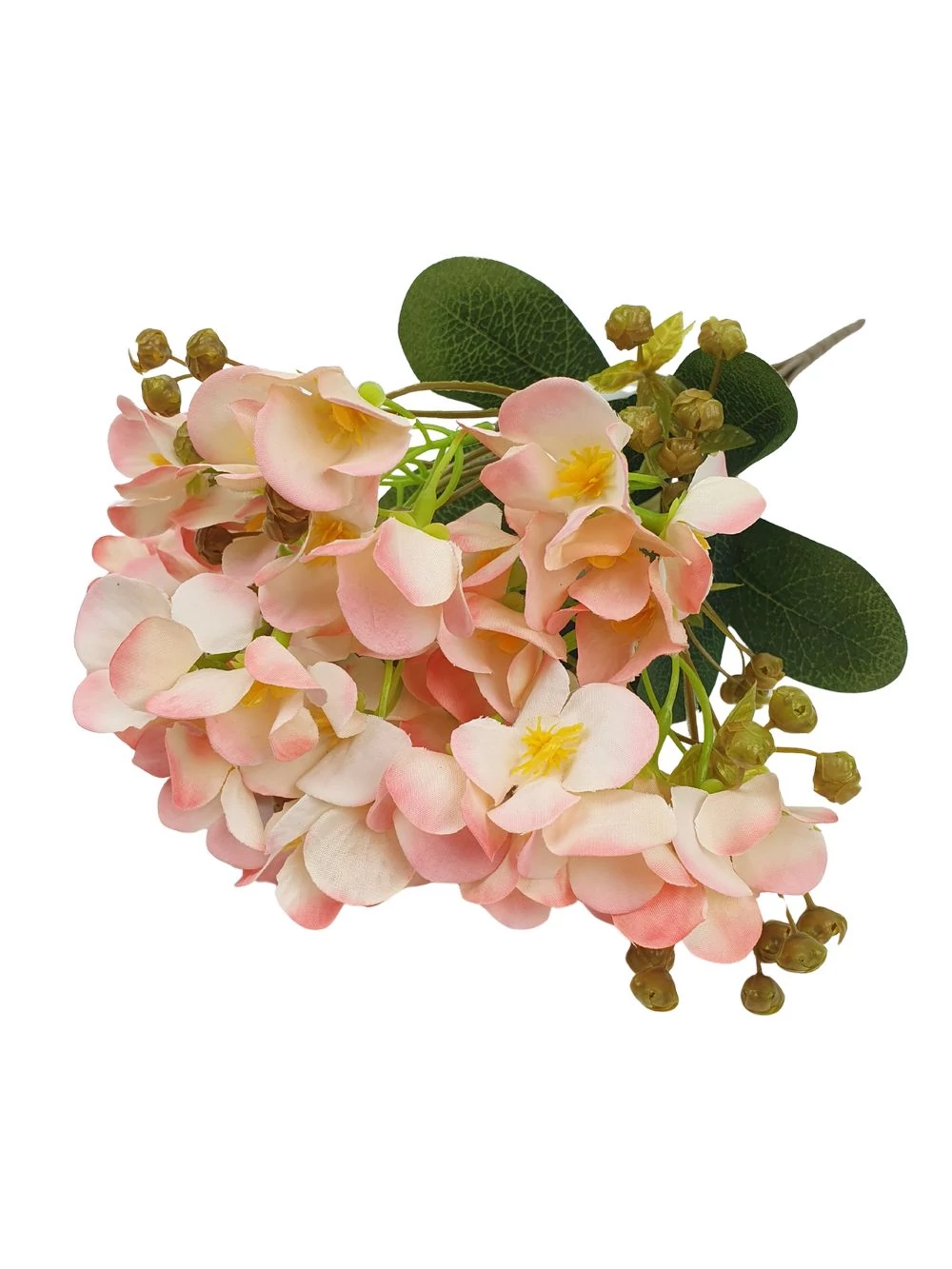 Hortenzia csokor 35 cm - Cirmos rózsaszín