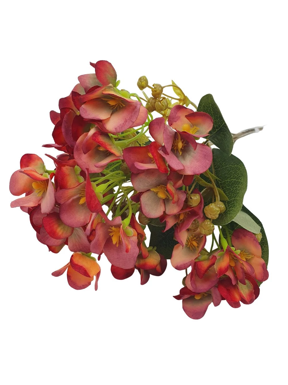 Hortenzia csokor 35 cm - Bordó