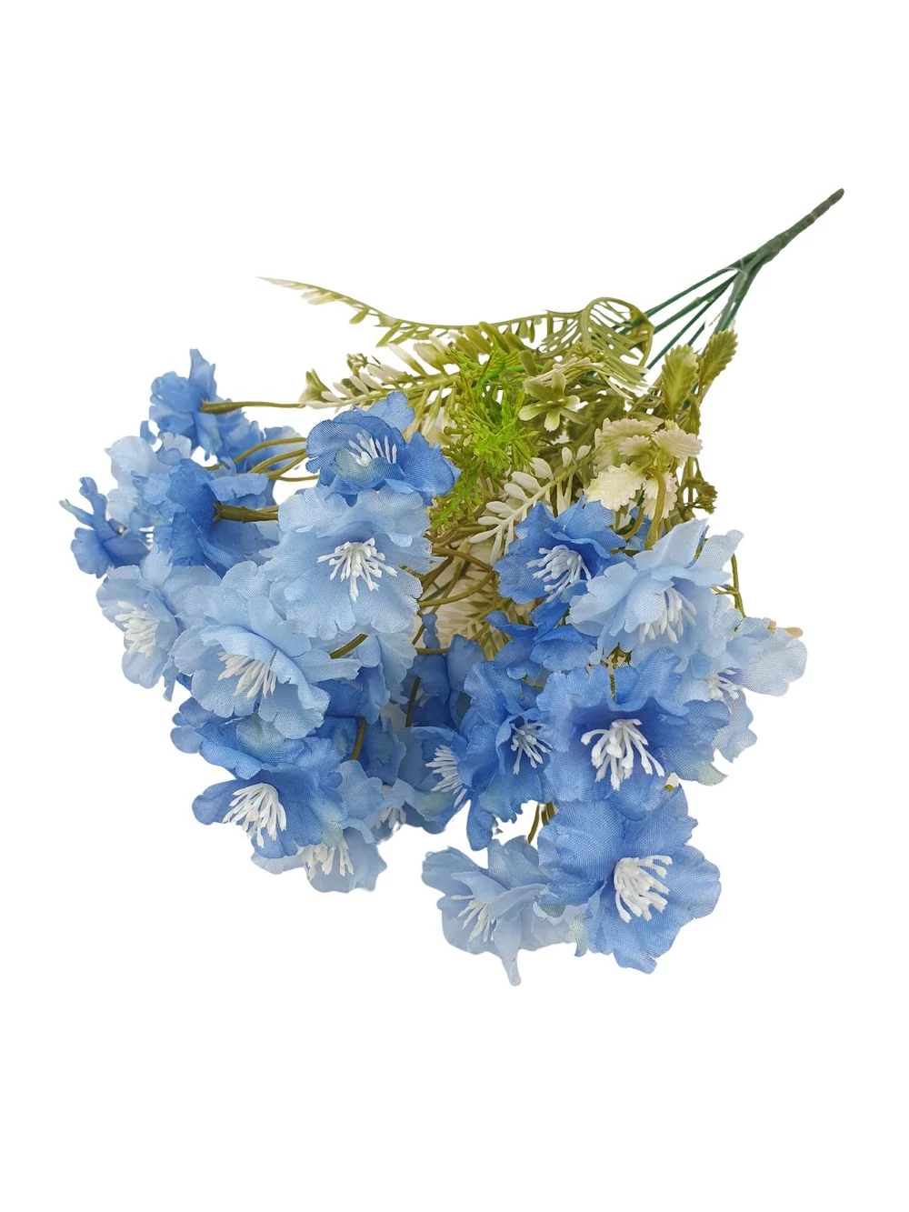 Dupla szirmú dekor csokor - Kék