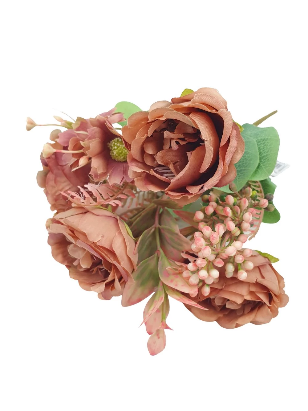 Vegyes színű kicsi csokor 165 - Fáradt rózsaszín