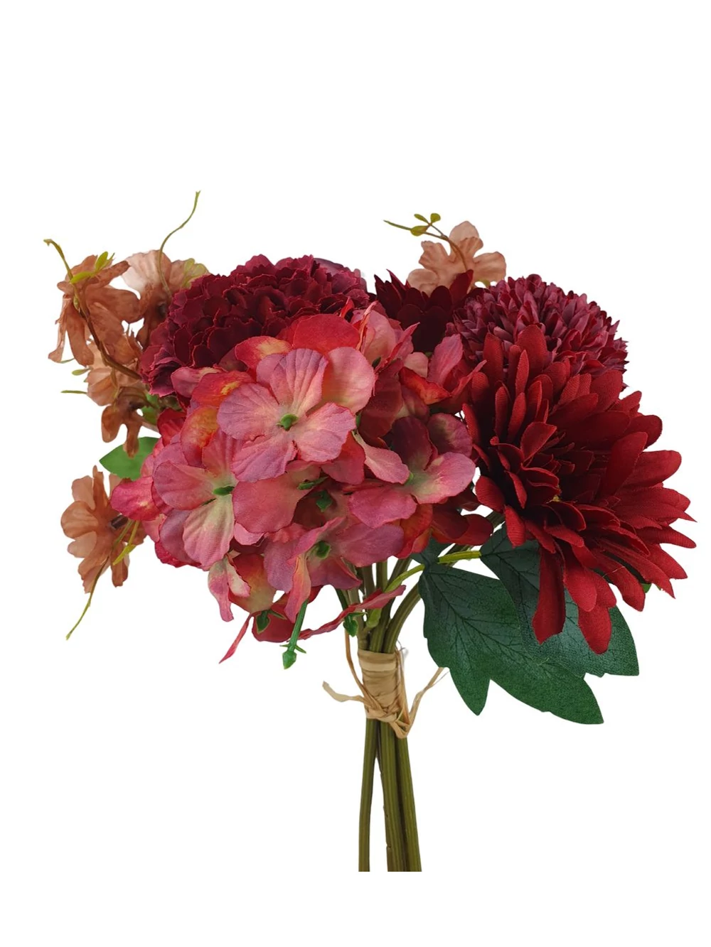 Vegyes dekor csokor 1 - Bordó