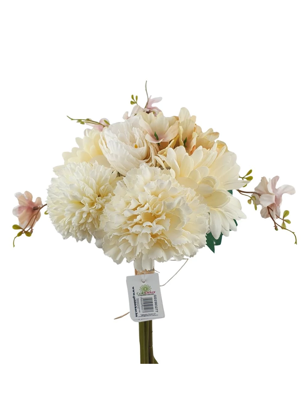 Vegyes dekor csokor 1 - Tört fehér