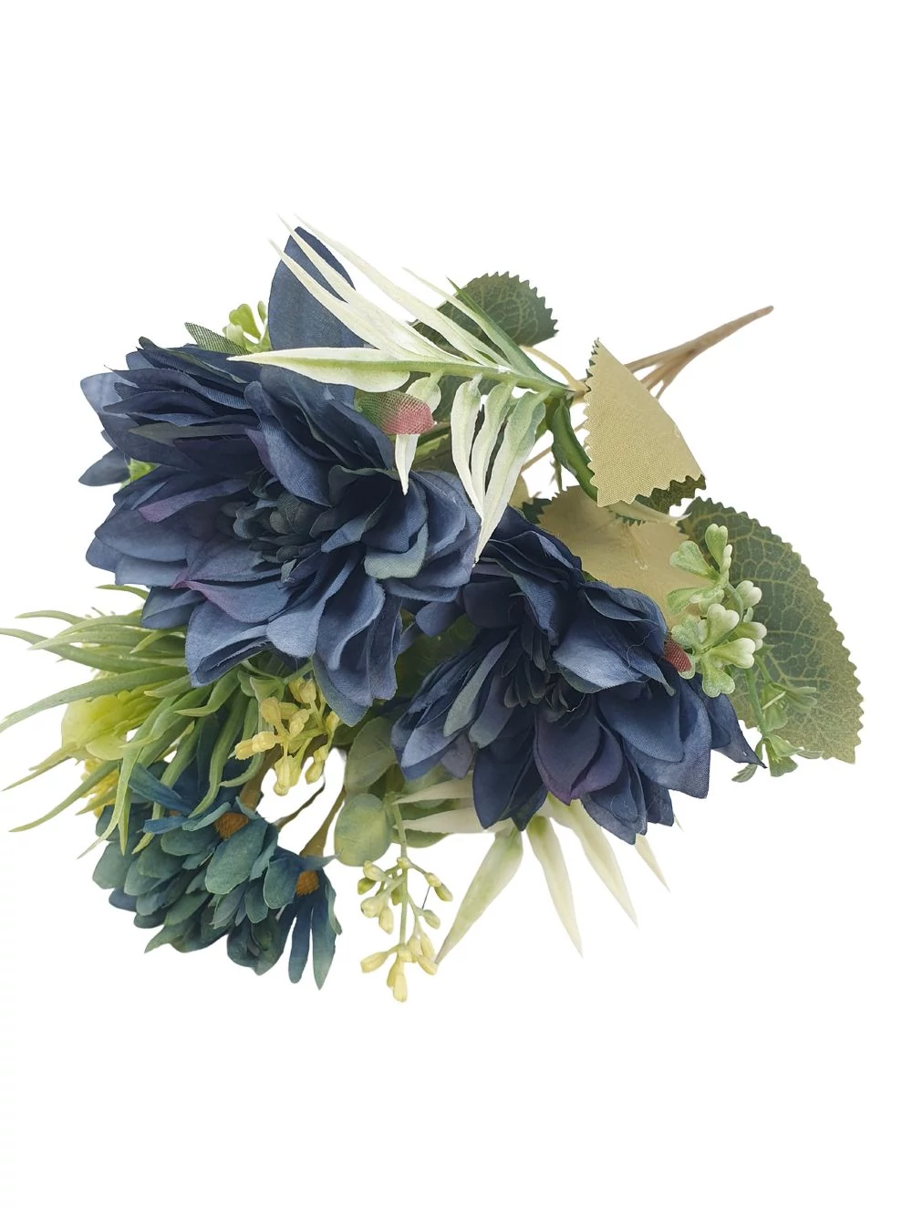 Dália csokor vegyes kiegészítővel - Kék