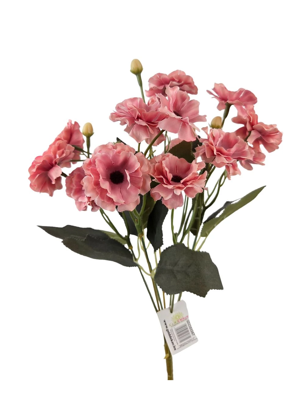 Fodros szirmú csokor - Fáradt rózsaszín