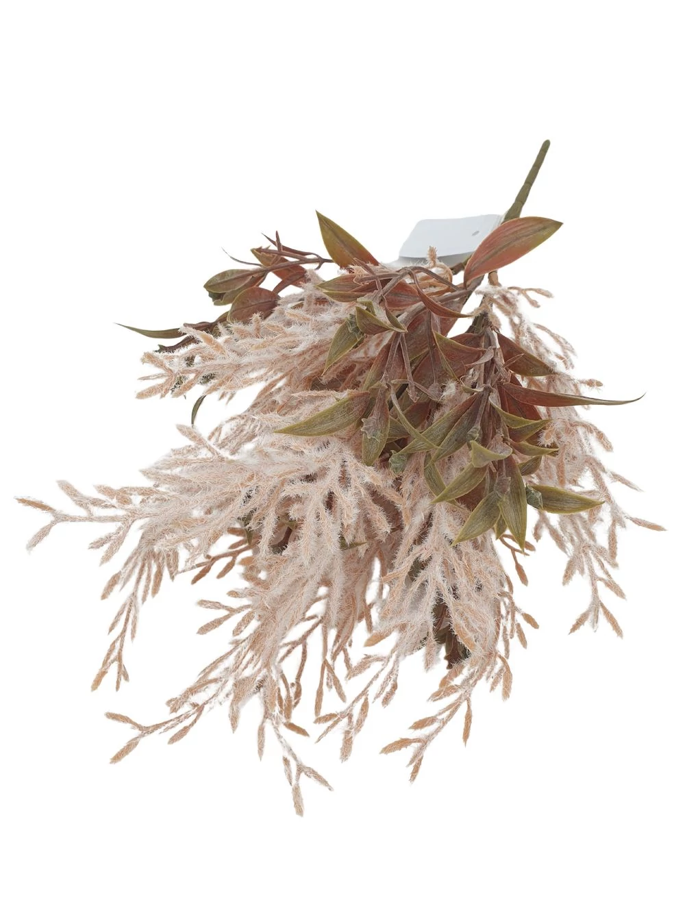 Bolyhos műzöld csokor 4 - Drapp